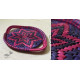 Moonj Grass handicraft - Serving Tray-Pink & Purple