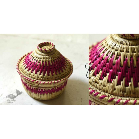 Moonj Grass handicraft storage basket