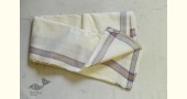 shop online handloom dhoti khes - white cotton