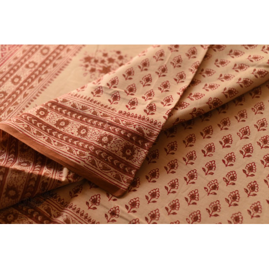 Shop Gamthi Block Print pure cotton saree