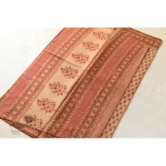 Shop Gamthi Block Print pure cotton saree