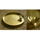 handmade brass aarti / pooja thali with diya