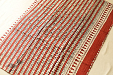 Indigenous Impressions | Bagru Block Printed Cotton Red Saree