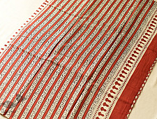 Indigenous Impressions | Bagru Block Printed Cotton Red Saree