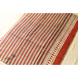 Indigenous Impressions | Bagru Block Printed Cotton Red Saree