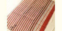 Indigenous Impressions | Bagru Block Printed Cotton Red Saree
