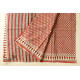 shop Bagru Block Printed Cotton Red Saree