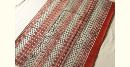Indigenous Impressions | Bagru Block Printed - Genda Phool Printed Red Cotton Saree