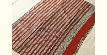 Indigenous Impressions | Bagru Block Printed - Keri Printed Red Cotton Saree