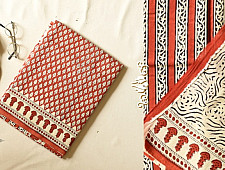 Indigenous Impressions | Bagru Block Printed Cotton Red Saree