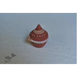 Maati Ka Kaam ‡ Terracotta Magic Oil Lamp / Diya (3.5" x 4.5" x 4") ‡ 22