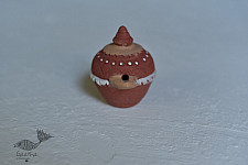 Maati Ka Kaam ‡ Terracotta Magic Oil Lamp / Diya (3.5" x 4.5" x 4") ‡ 22