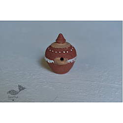 Maati Ka Kaam ‡ Terracotta Magic Oil Lamp / Diya (3.5" x 4.5" x 4") ‡ 22