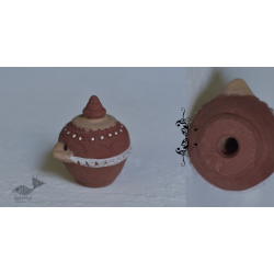 Maati Ka Kaam ‡ Terracotta Magic Oil Lamp / Diya (3.5" x 4.5" x 4") ‡ 22