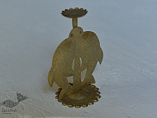 Ahar ✽ Brass ~ Fish Candle Stand (4.5" x 6" x 3") ✽ 29