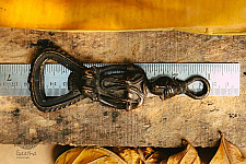 Antique Finish Brass . Bottle Opener - 5.5" x 1.9" x 0.8" ❋ A