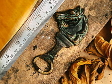 Antique Finish Brass . Bottle Opener - 4.5" x 2" ❋ D