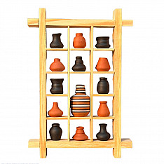 Terracotta Tales | Terracotta Pottery Art - Miniature Wall Art Frame - E