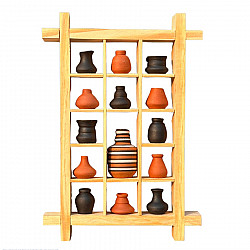 Terracotta Tales | Terracotta Pottery Art - Miniature Wall Art Frame - E