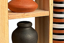 Terracotta Tales | Terracotta Pottery Art - Miniature Wall Art Frame - E