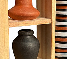 Terracotta Tales | Terracotta Pottery Art - Miniature Wall Art Frame - E
