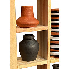 Terracotta Tales | Terracotta Pottery Art - Miniature Wall Art Frame - E