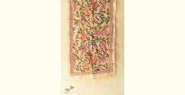 Pushparam . पुष्पारम | Kantha Tussar Silk Stole ~ Hand Embroidery