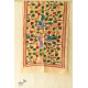 Kantha Tussar Silk Stole - Embroidered