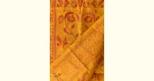  Kantha Silk Stole - Embroidered Yellow