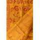  Kantha Silk Stole - Embroidered Yellow