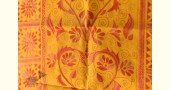  Kantha Silk Stole - Embroidered Yellow