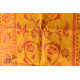  Kantha Silk Stole - Embroidered Yellow