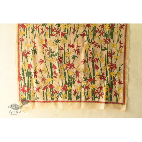  Kantha Silk dupatta- Embroidered