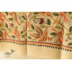 Kantha Tussar Silk Hand Embroidered Dupatta - Sparrows