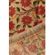 Kantha Tussar Silk Hand Embroidered Dupatta ~ Red Flowers All Over