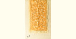 Pushparam . पुष्पारम | Kantha Silk Stole ~ Flowers Embroidered