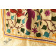 Kantha Tussar Silk Stole - Myna Bird Embroidered