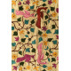 Kantha Tussar Silk Stole - Myna Bird Embroidered