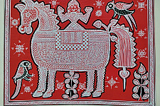 Mandana Art - Painting ~ Horse  ( 11 x 14 inch)