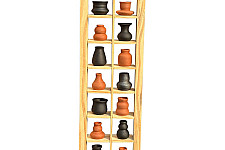 Terracotta Tales | Terracotta Pottery Art - Miniature Wall Hanging Frame