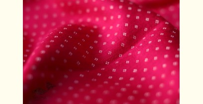 Mashru ❆ Silk+cotton (Rani Pink Colour) ❆ Fabric ❆ 11 ( Per meter )