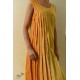 shop Handloom Yellow Shaded Self Checks Dress