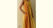 shop Handloom Yellow Shaded Self Checks Dress