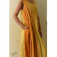 shop Handloom Yellow Shaded Self Checks Dress