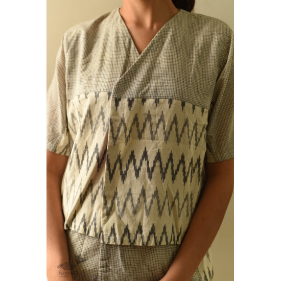 shop Ikat Handloom Checks Shrug