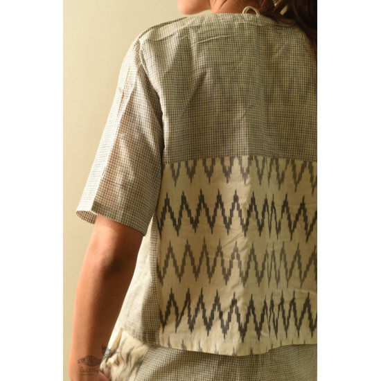 shop Ikat Handloom Checks Shrug