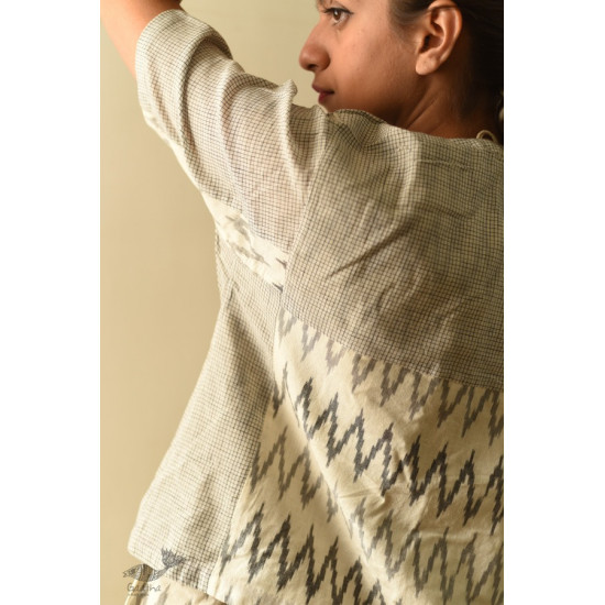 shop Ikat Handloom Checks Shrug