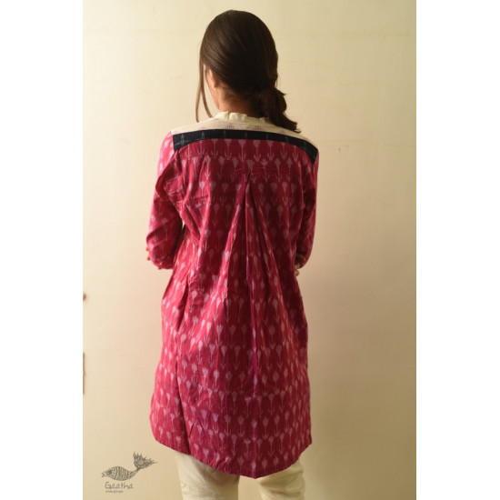 shop Ikat Handloom Long Shrug - Red