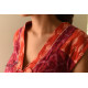 shop Ikat Handloom Cotton Shrug - Red & Orange