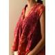 shop Ikat Handloom Cotton Shrug - Red & Orange